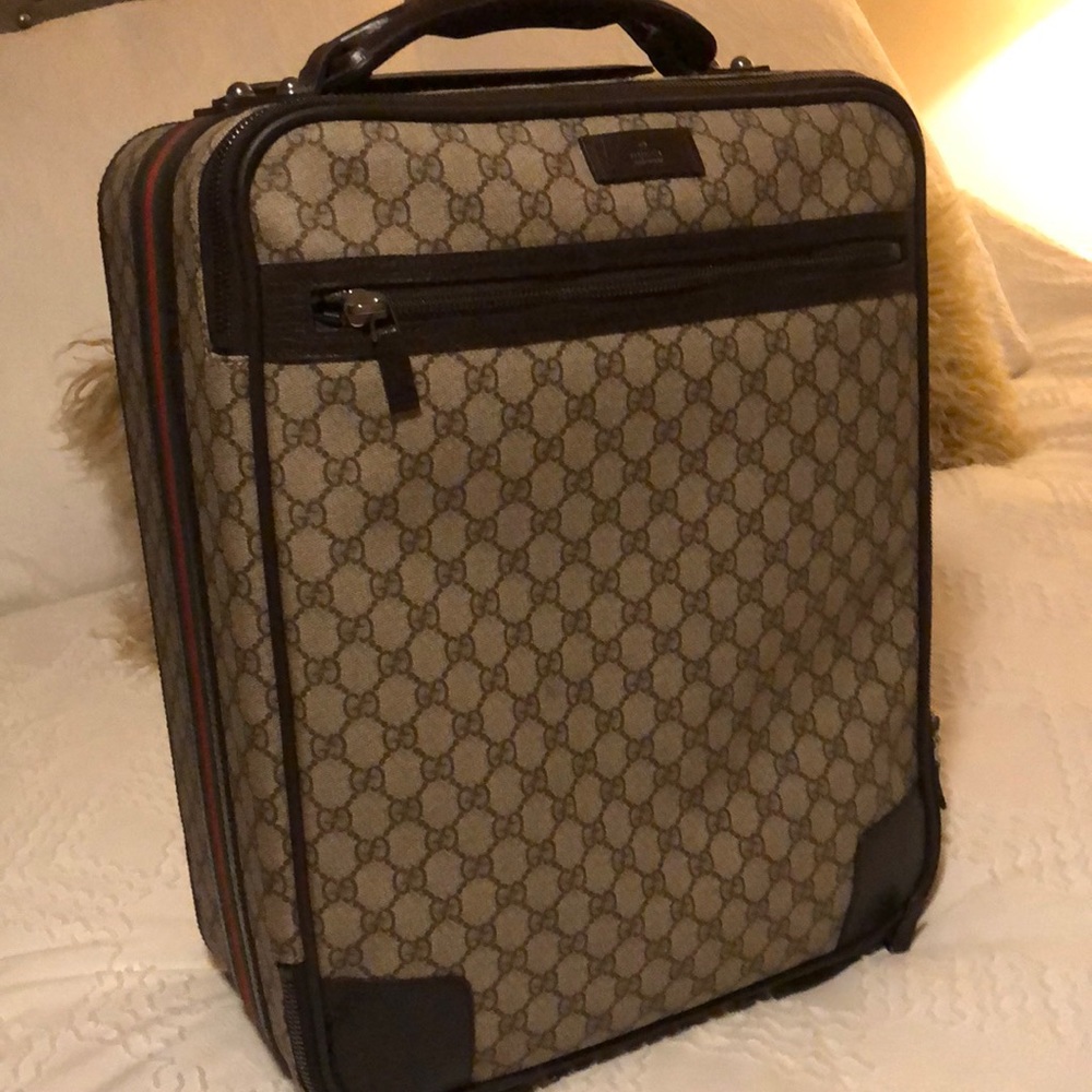 Vintage Authentic Gucci Roller Luggage